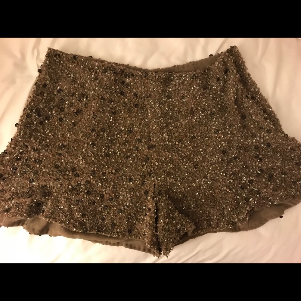 Zara Sequin Shorts